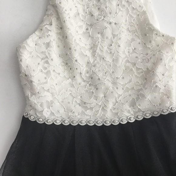 Speechless Kids Girls Formal Dress Black And White Size 7 - Picture 10 of 12
